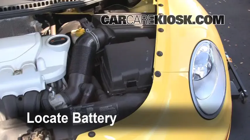 2008 Volkswagen Beetle S 2.5L 5 Cyl. Hatchback Battery Replace